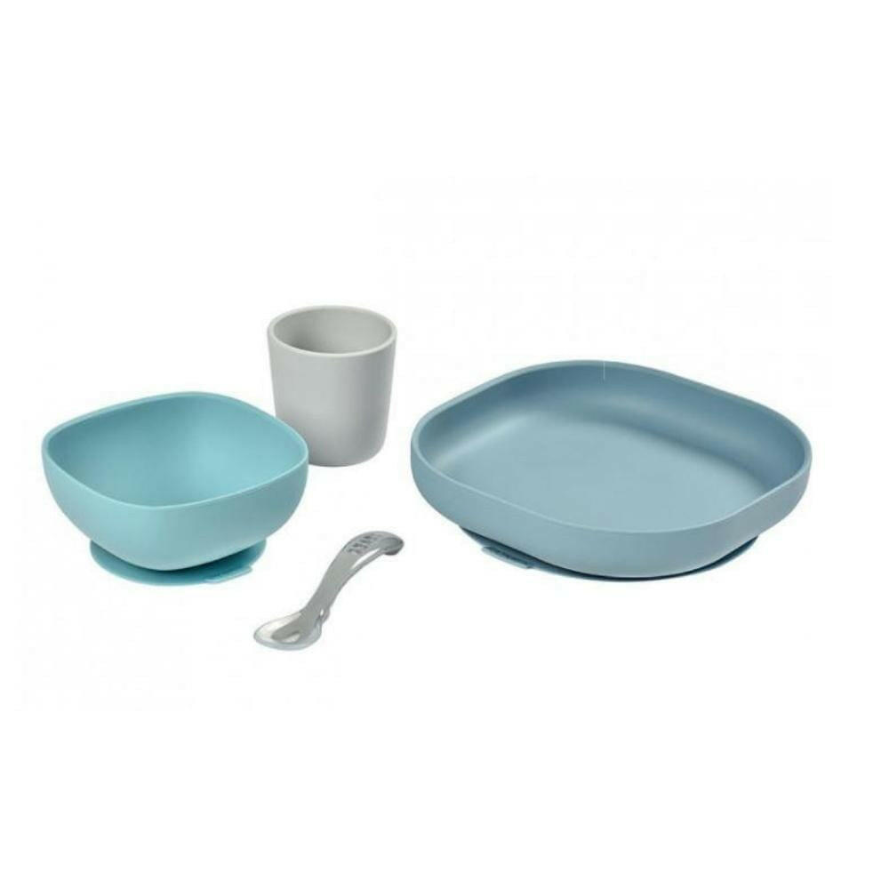 Beaba Silicone Suction Meal Set - Jungle - Bowls & Utensils - not - on - sale