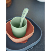 Beaba Silicone Suction Meal Set - Mineral -HYPHEN KIDS