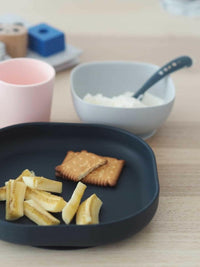 Beaba Silicone Suction Meal Set - Night Blue - Bowls & Utensils - not - on - sale