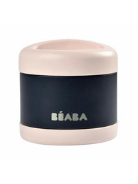 Beaba Stainless Steel Food Jar 500Ml - Light Pink / Night Blue - Thermos Lunchbox - feeding