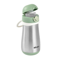 Beaba Stainless Steel Spout Bottle 350ml - Sage Green - Thermos Bottle - not - on - sale