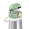 Beaba Stainless Steel Spout Bottle 350ml - Sage Green - Thermos Bottle - not - on - sale