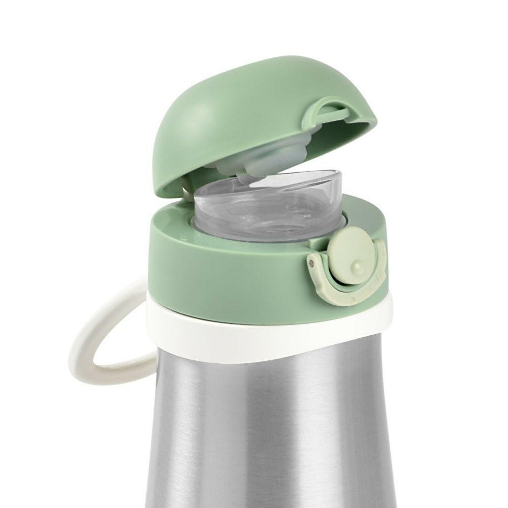 Beaba Stainless Steel Spout Bottle 350ml - Sage Green - Thermos Bottle - not - on - sale