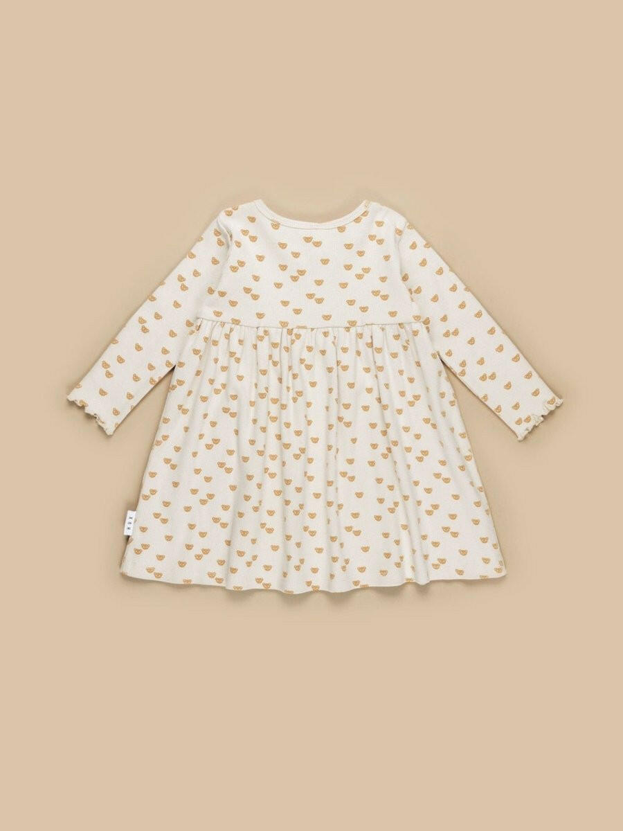 Beary Cute Rib Dress - Dresses - 0 - 12M