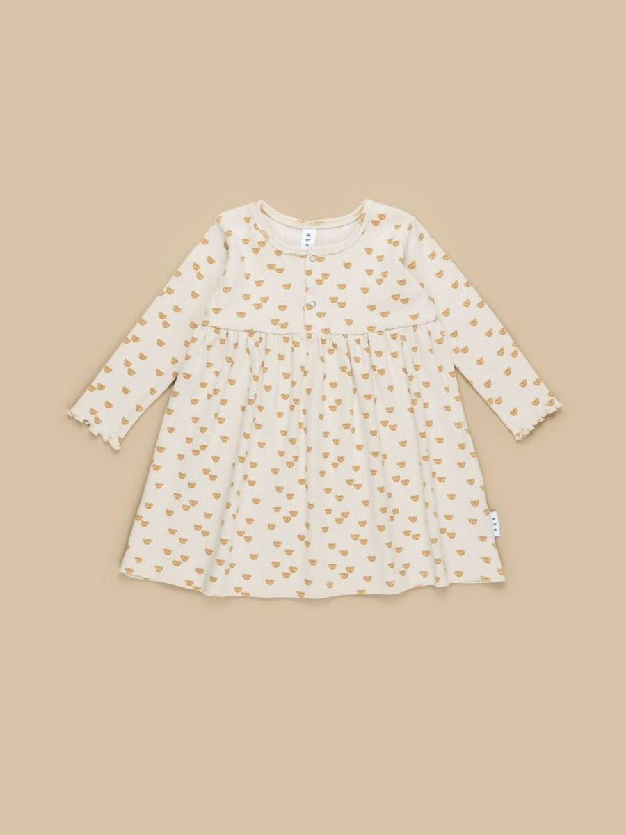 Beary Cute Rib Dress - Dresses - 0 - 12M