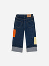 Bobo Choses B.C Color Block patch denim pants - Pants - 10 - 11Y