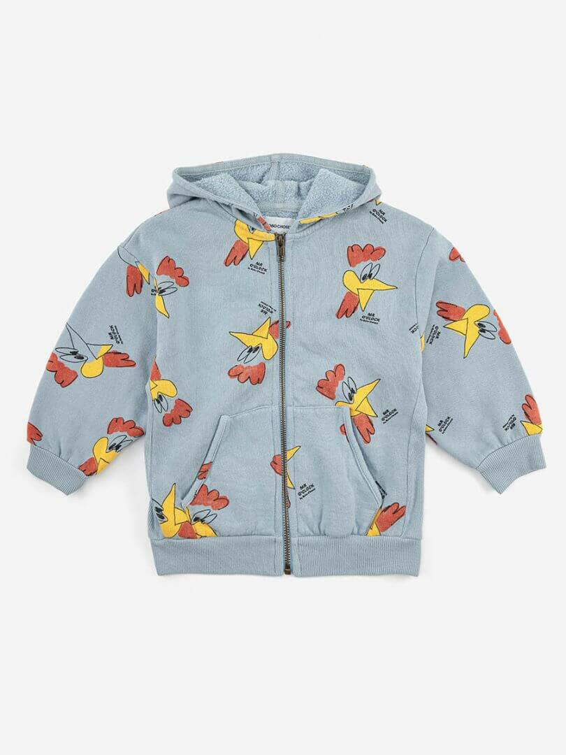Bobo Choses Mr O'Clock Allover Hooded Sweatshirt - HYPHEN KIDS
