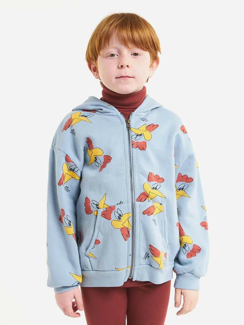 Bobo Choses Mr O'Clock Allover Hooded Sweatshirt - HYPHEN KIDS