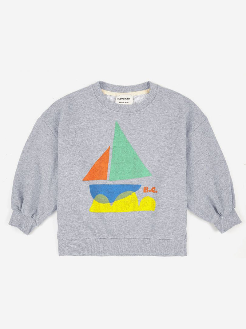 Bobo Choses Multicolor Sail Boat Sweatshirt -HYPHEN KIDS