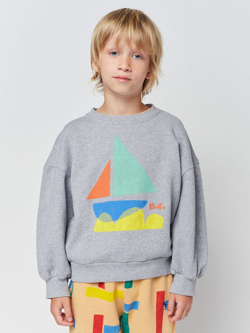 Bobo Choses Multicolor Sail Boat Sweatshirt -HYPHEN KIDS