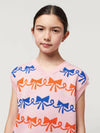 Bobo Choses Ribbon Bow all over jacquard vest - Sweatshirts - 10 - 11Y