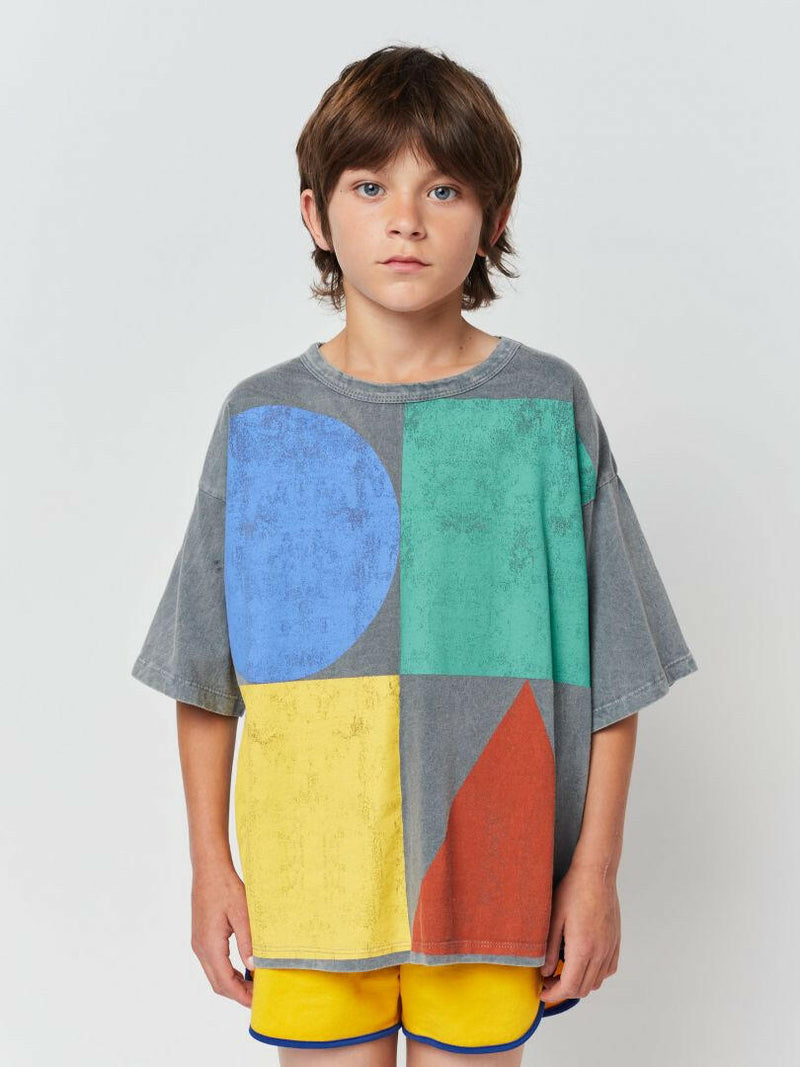 Bobo Geometric Color Block T - shirt - HYPHEN KIDS