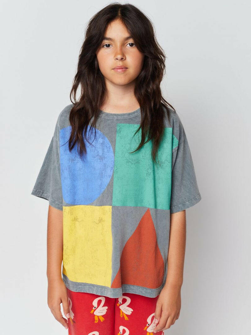 Bobo Geometric Color Block T - shirt - HYPHEN KIDS