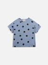 Bobo Poma Allover Short Sleeve T-shirt - Blue - Shirts - 2 - 3Y