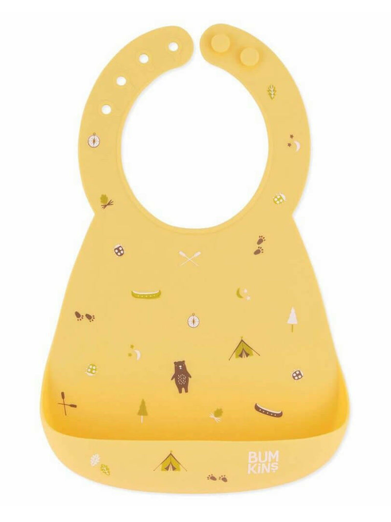 Bumkins Silicone Bib (100% food safe silicone) - Camp Gear - HYPHEN KIDS