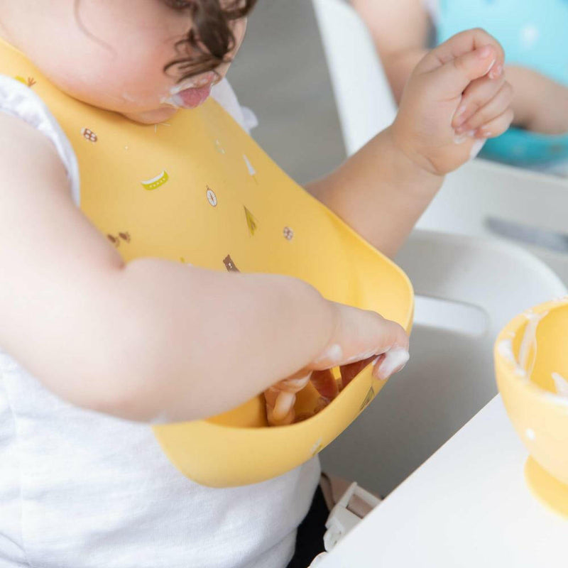 Bumkins Silicone Bib (100% food safe silicone) - Camp Gear - HYPHEN KIDS