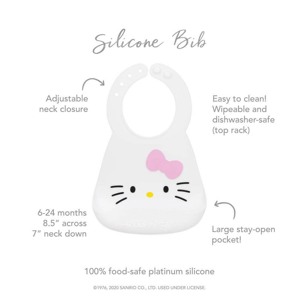 Bumkins Silicone Bib - Hello Kitty - HYPHEN KIDS