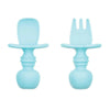 Bumkins Silicone Chewtensils - Blue - Utensils - not - on - sale