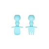 Bumkins Silicone Chewtensils - Blue - Utensils - not - on - sale