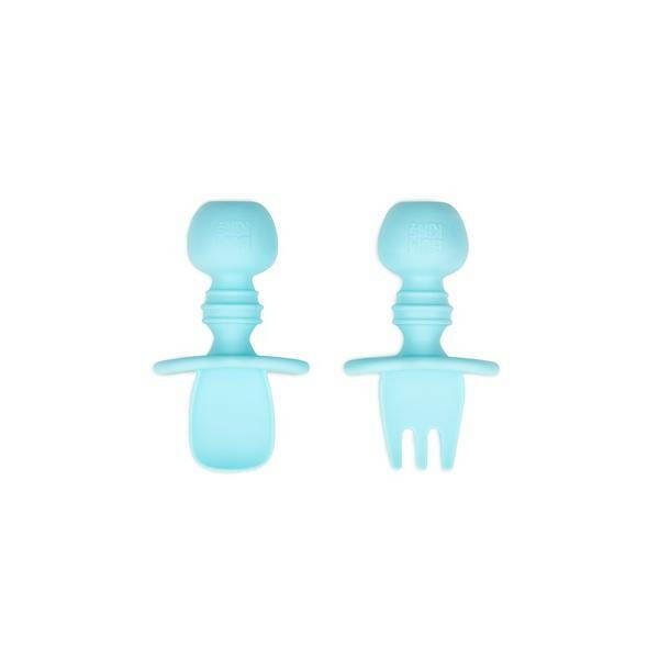 Bumkins Silicone Chewtensils - Blue - Utensils - not - on - sale