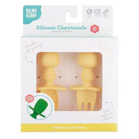 Bumkins Silicone Chewtensils - Pineapple - Utensils - not - on - sale