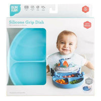 Bumkins Silicone Grip Dish - Blue - Bowls & Utensils - not - on - sale