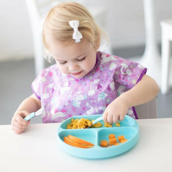 Bumkins Silicone Grip Dish - Blue - Bowls & Utensils - not - on - sale