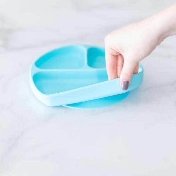 Bumkins Silicone Grip Dish - Blue - Bowls & Utensils - not - on - sale