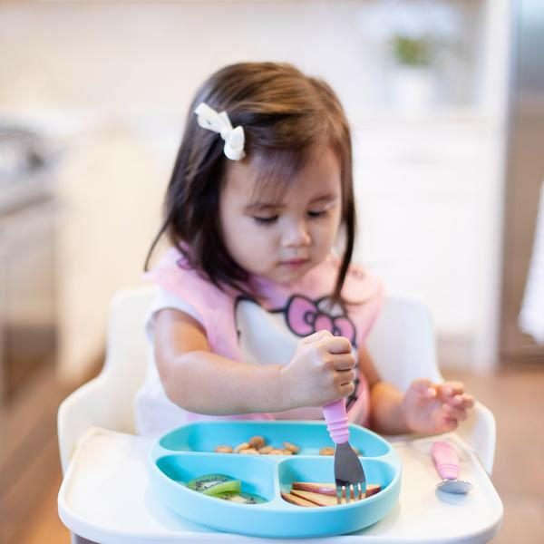 Bumkins Silicone Grip Dish - Blue - Bowls & Utensils - not - on - sale