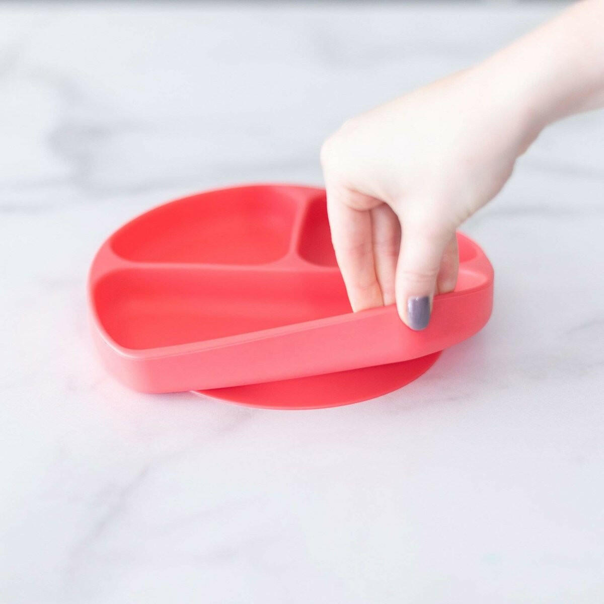 Bumkins Silicone Grip Dish - Red - Bowls & Utensils - not - on - sale