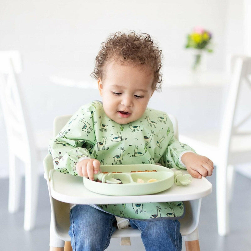 Bumkins Silicone Grip Dish - Sage - HYPHEN KIDS