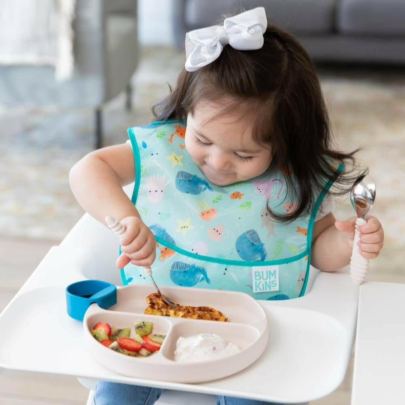 Bumkins Silicone Grip Dish - Sand - HYPHEN KIDS