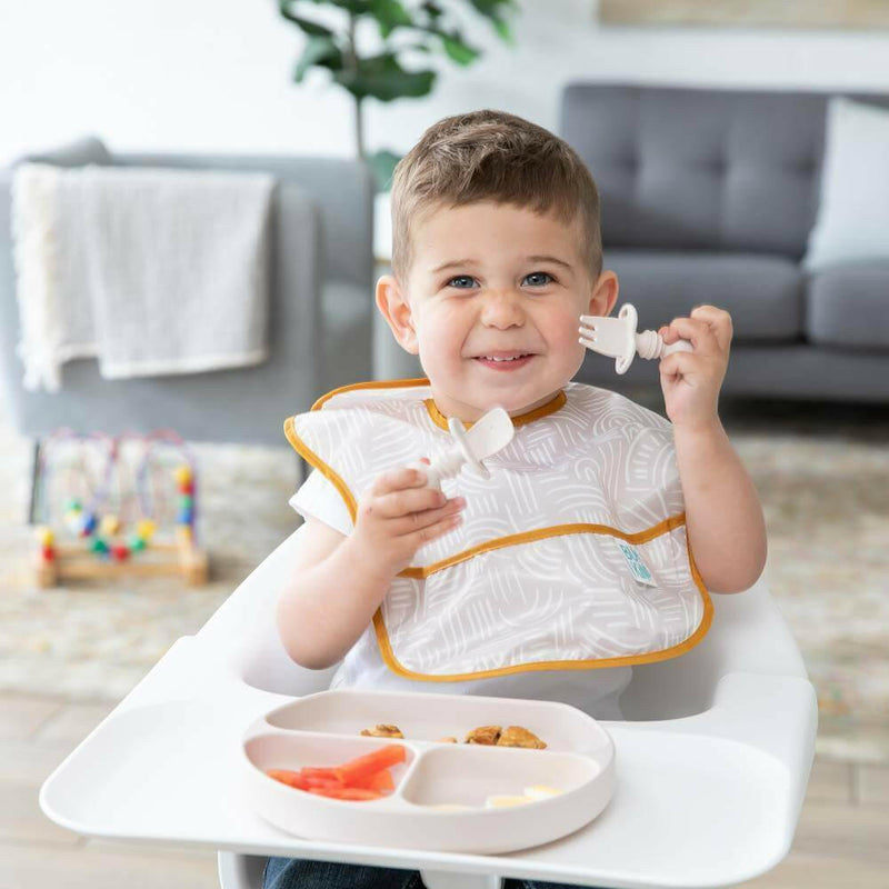 Bumkins Silicone Grip Dish - Sand - HYPHEN KIDS