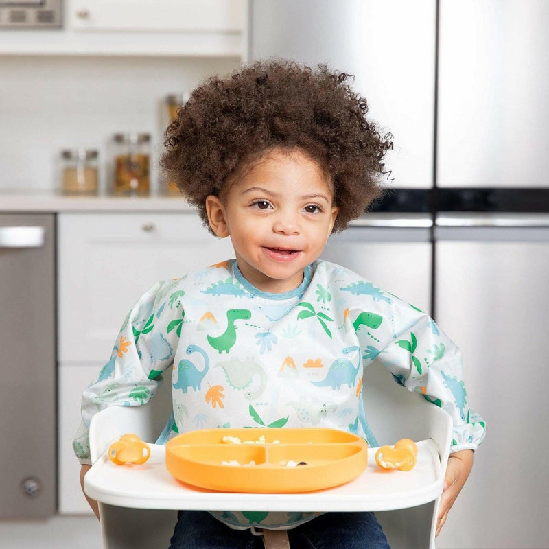 Bumkins Silicone Grip Dish - Tangerine - HYPHEN KIDS
