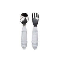 Bumkins Spoon and Fork - Grey - Utensils - not - on - sale