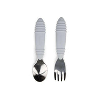 Bumkins Spoon and Fork - Grey - Utensils - not - on - sale