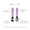 Bumkins Spoon and Fork - Lavender - Utensils - not - on - sale