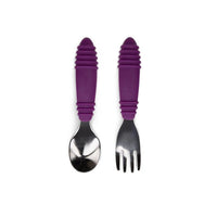 Bumkins Spoon and Fork - Purple -HYPHEN KIDS