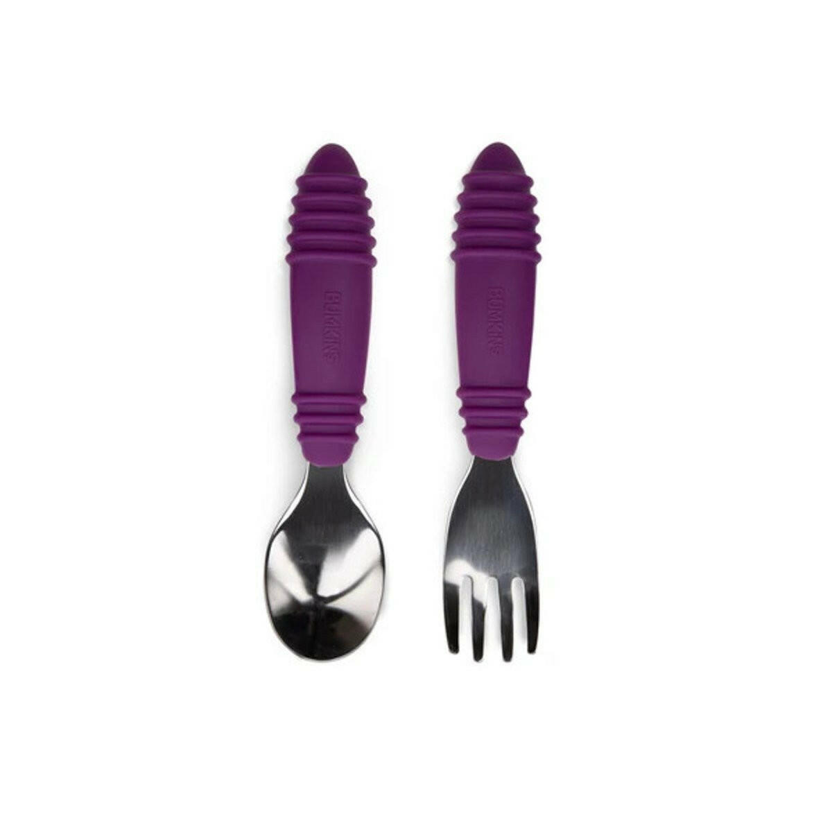 Bumkins Spoon and Fork - Purple - Utensils - not - on - sale