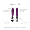 Bumkins Spoon and Fork - Purple - Utensils - not - on - sale