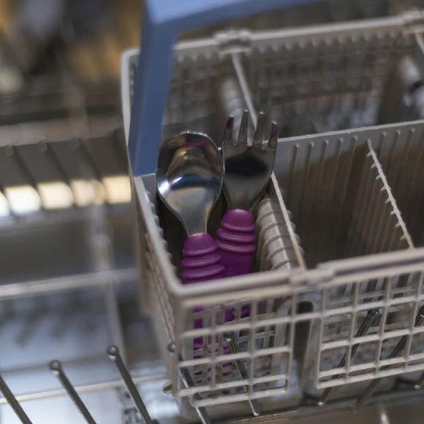 Bumkins Spoon and Fork - Purple - Utensils - not - on - sale