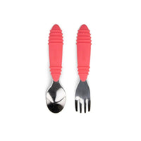 Bumkins Spoon and Fork - Red -HYPHEN KIDS