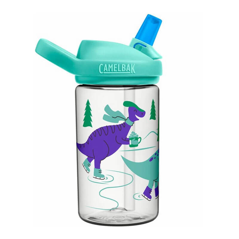 CamelBak Eddy Kids 400ML Water Bottle - Ice Skating Dinos -HYPHEN KIDS