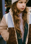 Color Block Polar Sherpa Jacket - Chocolate / Grey - Jackets|Coats|Hoodies - 10 - 11Y