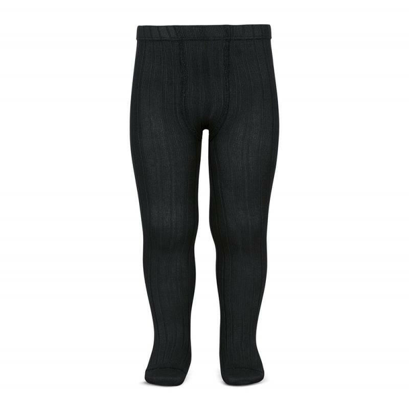 CONDOR Basic Rib Tights (900) Black - socks - Accessories