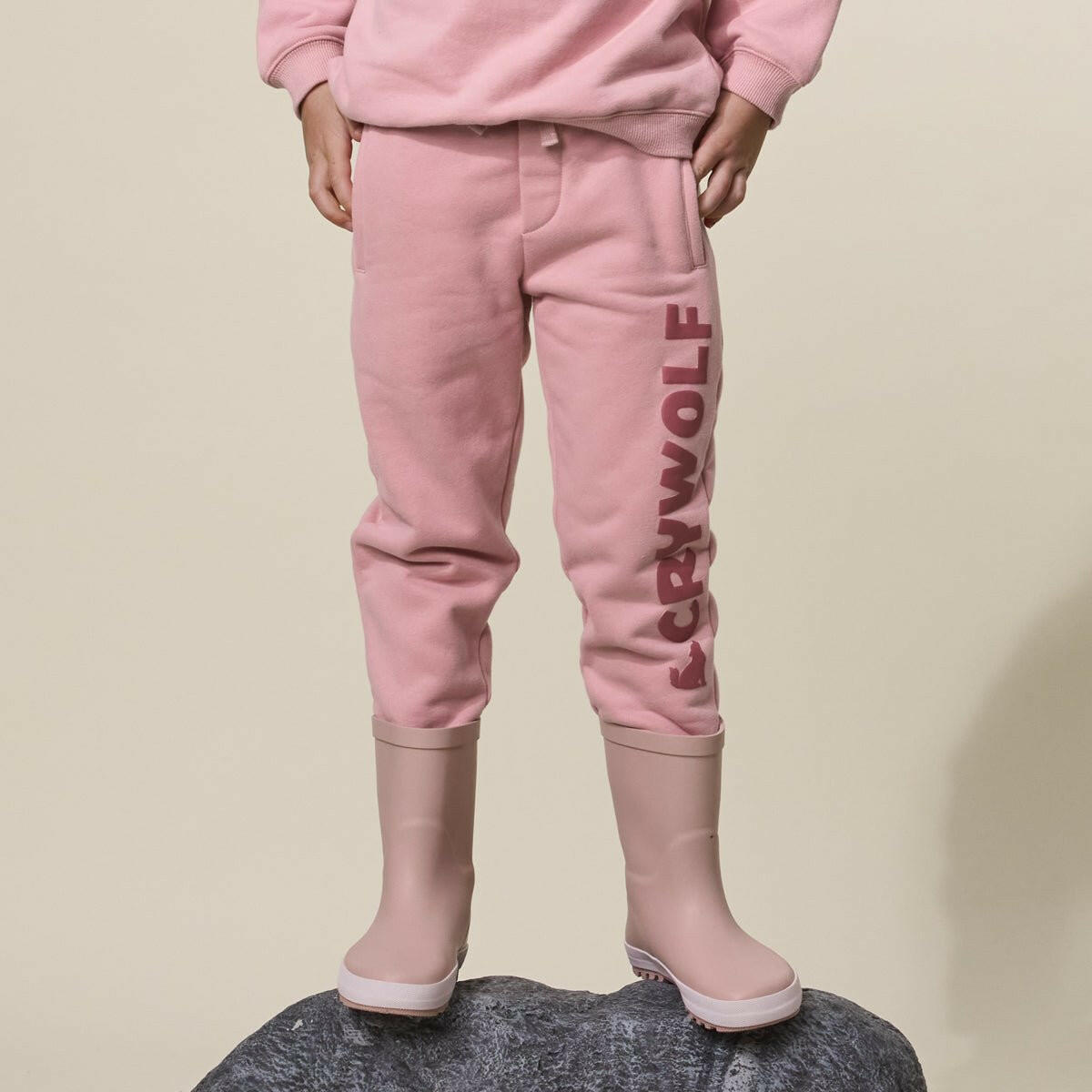Crywolf Chill Track Pant Blush - Pants - 2 - 3Y