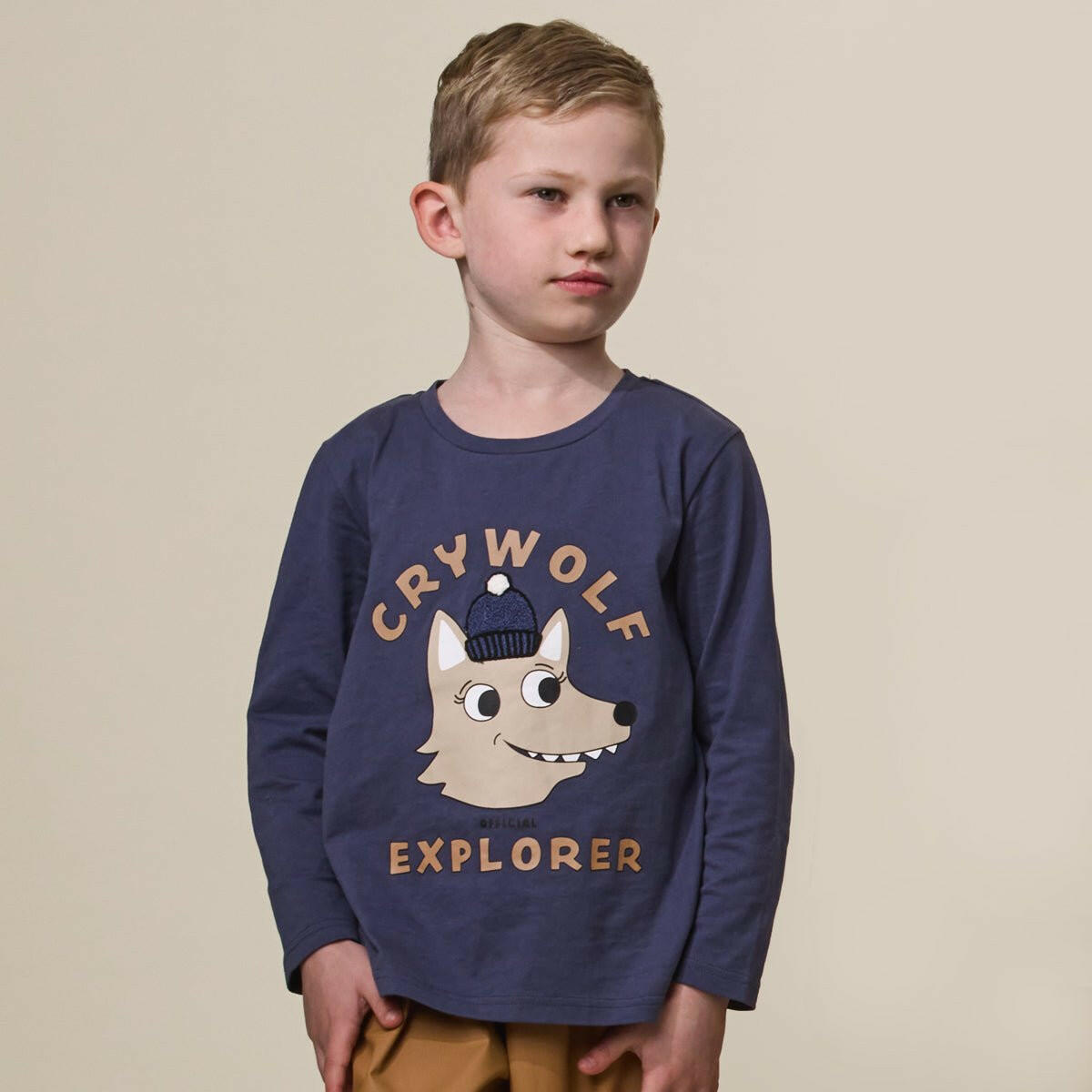 Crywolf Long Sleeve T-Shirt Indigo Explorer - Sweatshirts - 10 - 11Y