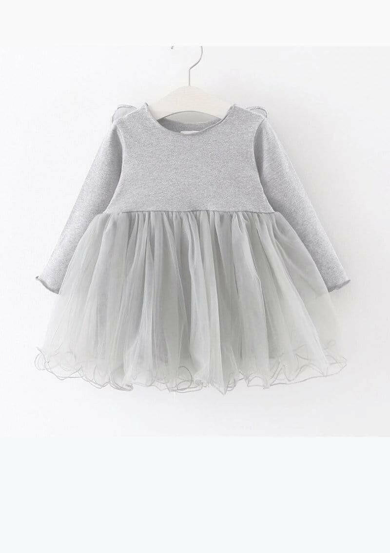 Dolly Butterfly Wings Tutu Dress Silver Grey - HYPHEN KIDS
