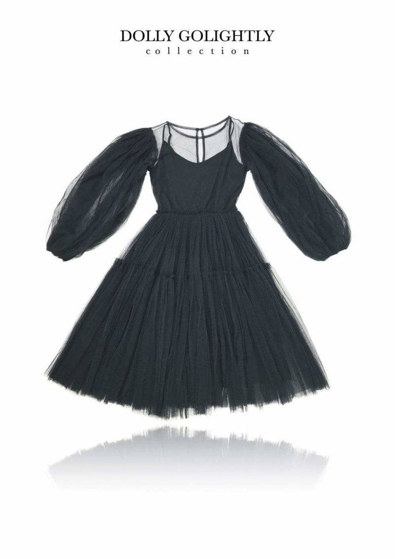 Dolly Golightly Tea Tutu Dress Black -HYPHEN KIDS