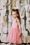 Dolly Rib Cotton Tutu Dress Pink - Dresses - girl